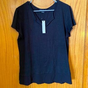 Black short sleeve sanctuary shirt